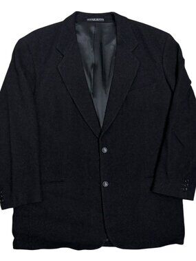 Hugo Boss Vintage Blazer GALILEI Luxury Black Business Casual Jacket Men XL 46R
